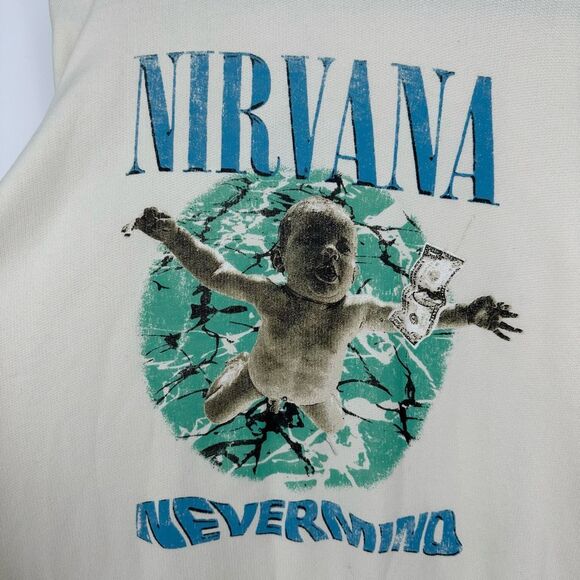 R13 Cream Nirvana Graphic Sweatshirt - Picture 4 of 10